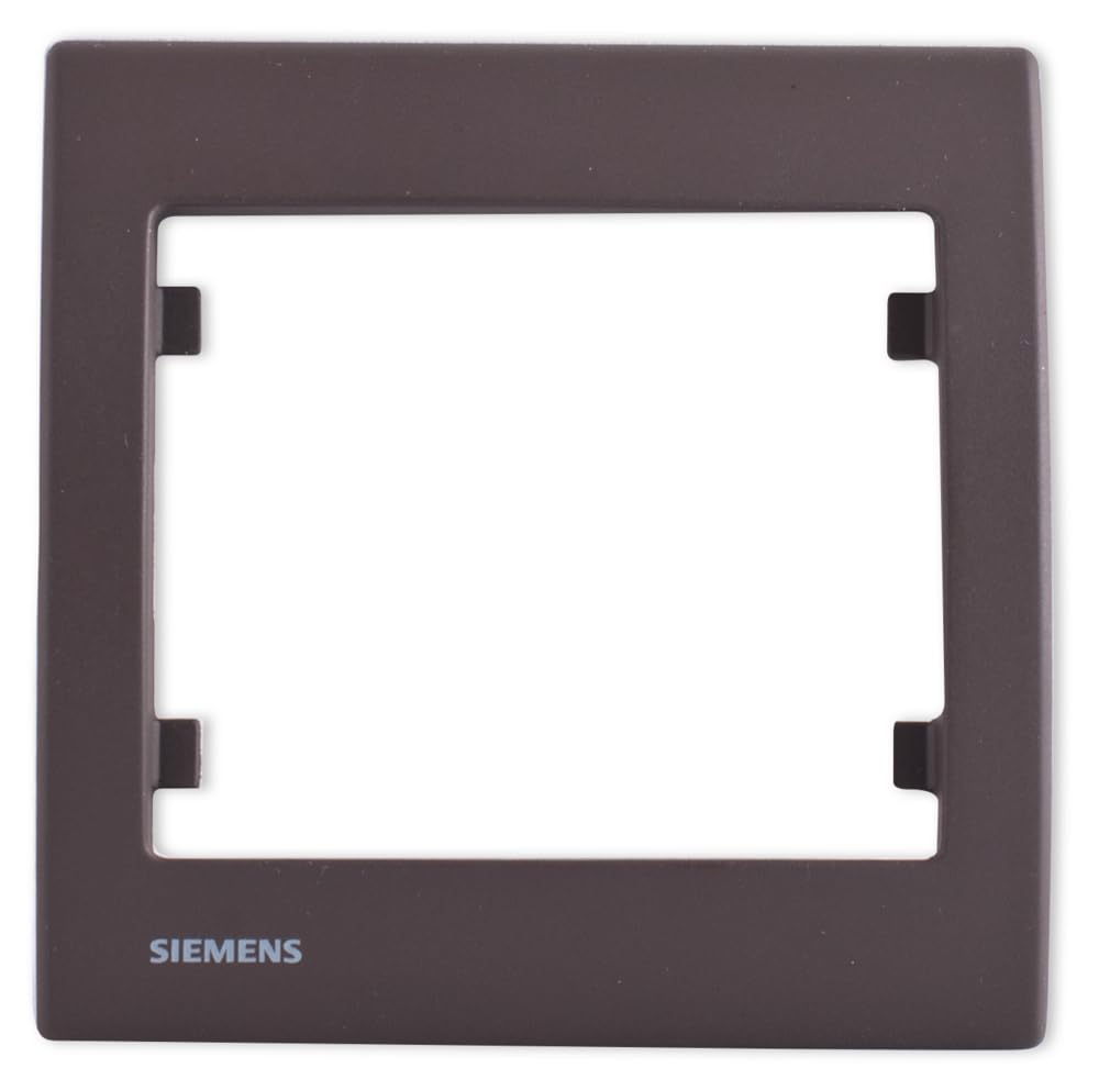 Siemens Delta Iris plaque simple soft marron 1 poste