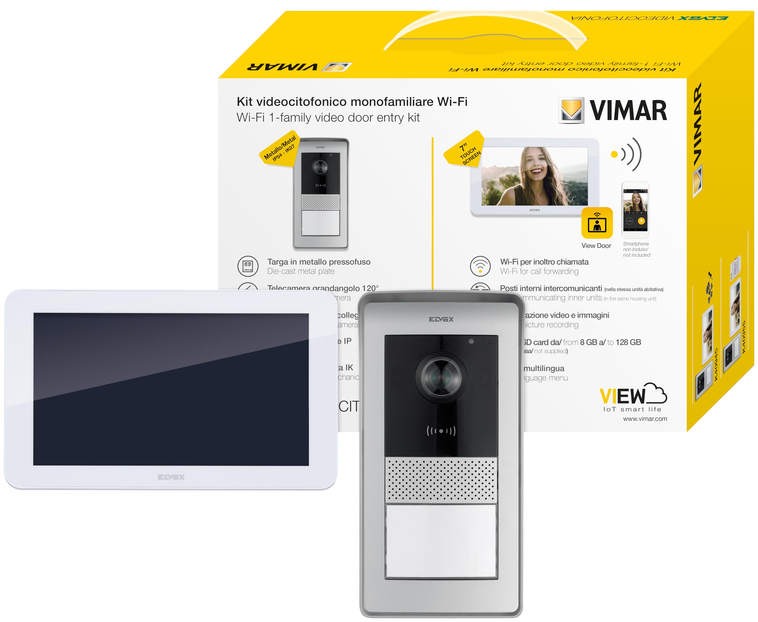 Vimar K42955 kit portier-vidéo WiFi 7" tactile 1 famille