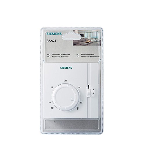 Siemens RAA21 thermostat d’ambiance mural 8-30°C 24-250V