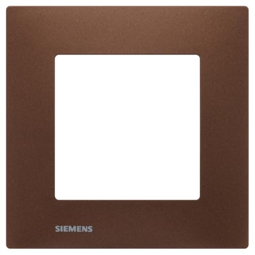 Siemens Delta Viva plaque simple métal marron prise interrupteur