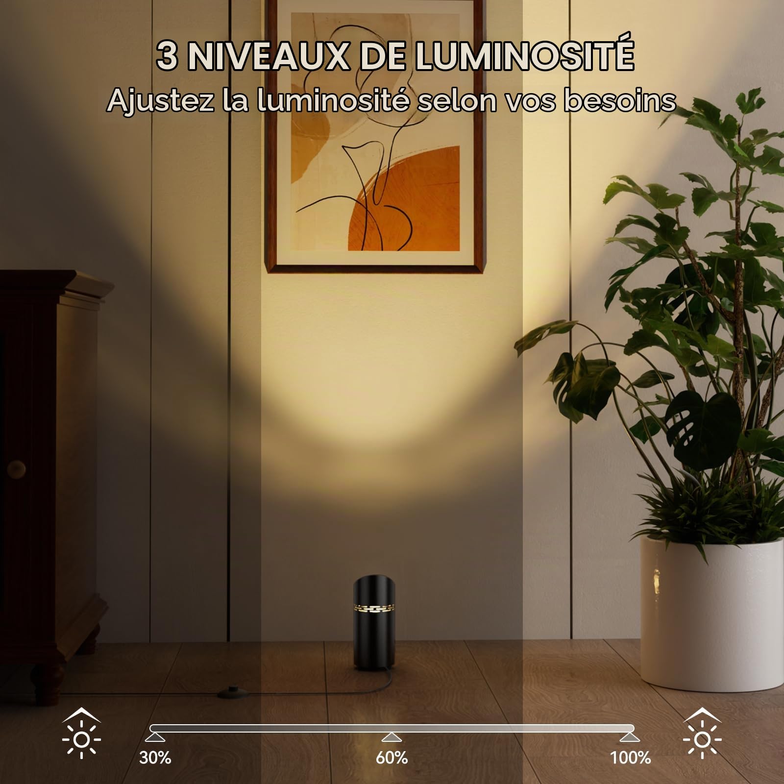 T-Sun Spot LED sol RGB noir 2 pièces GU10 3W