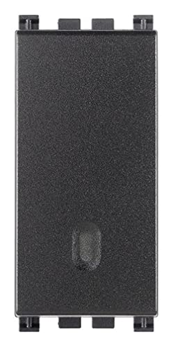 Vimar Arké 19000 interrupteur gris 1 module 10AX