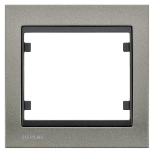 Siemens Delta Iris plaque simple métal texturé moca
