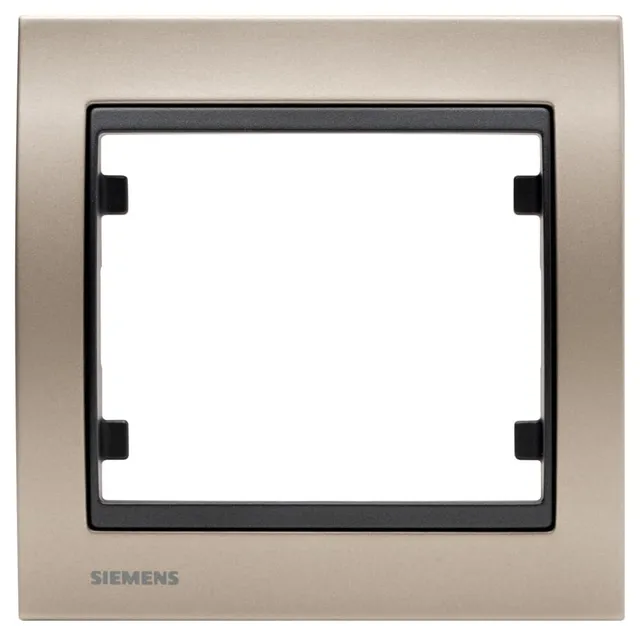 Siemens Delta Iris plaque simple métal champagne