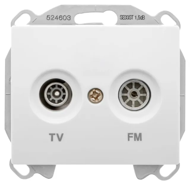 Siemens Delta Iris prise TV FM blanc
