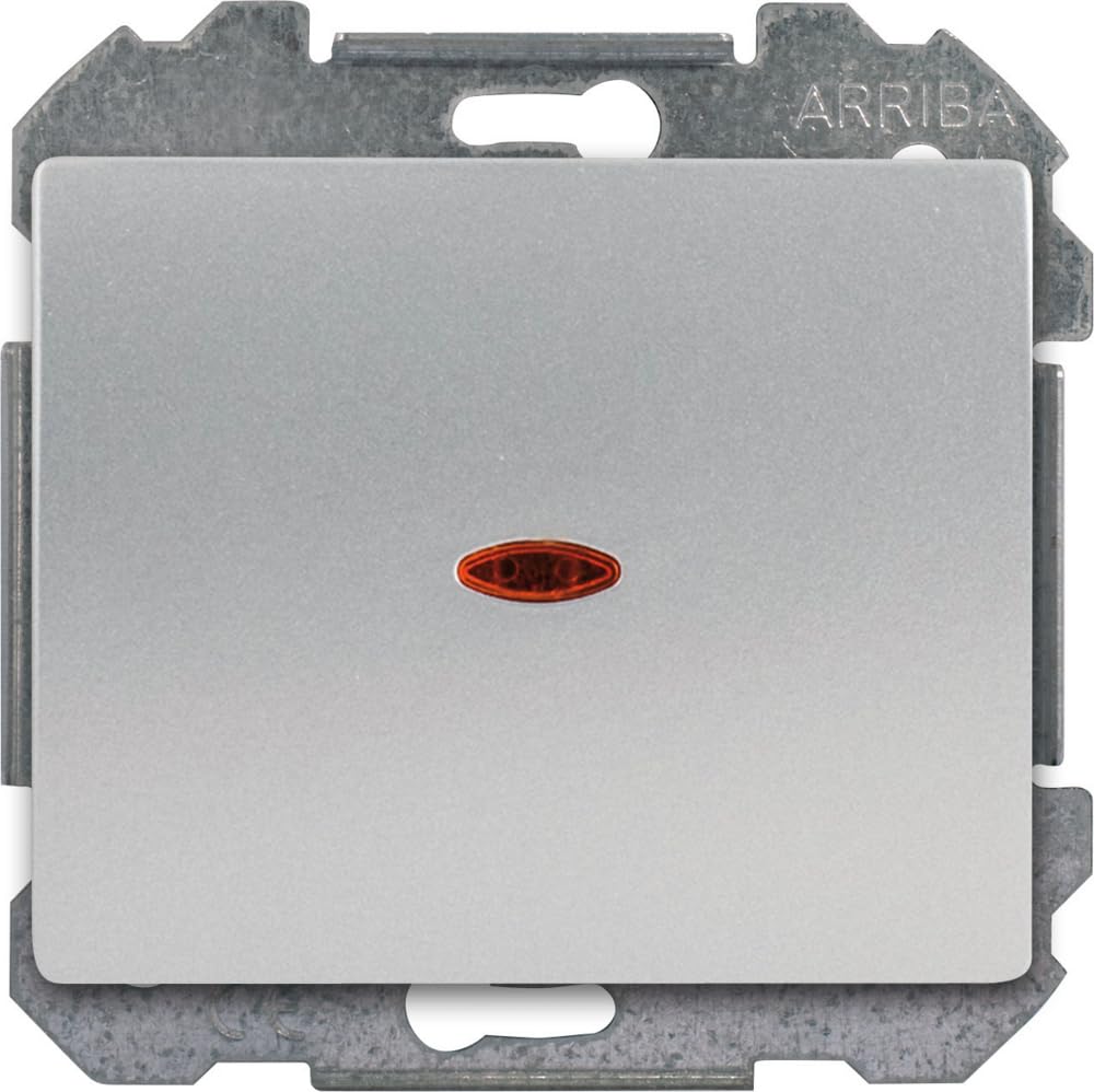 Siemens Delta Iris va-et-vient lumineux alu silver interrupteur