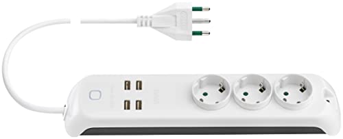 Vimar 00447.CC.B Multiprise Wi-Fi 3 Schuko + USB blanc