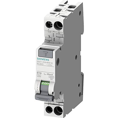 Siemens SENTRON 5SV13166KK16 RCBO B16 30mA 1TE
