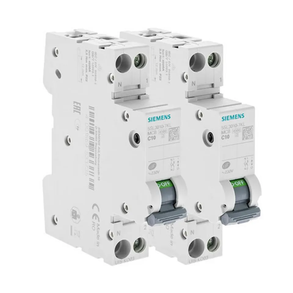 Siemens SENTRON disjoncteur 10A phase neutre lot 2 courbe C