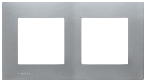 Siemens Delta Viva plaque double silver