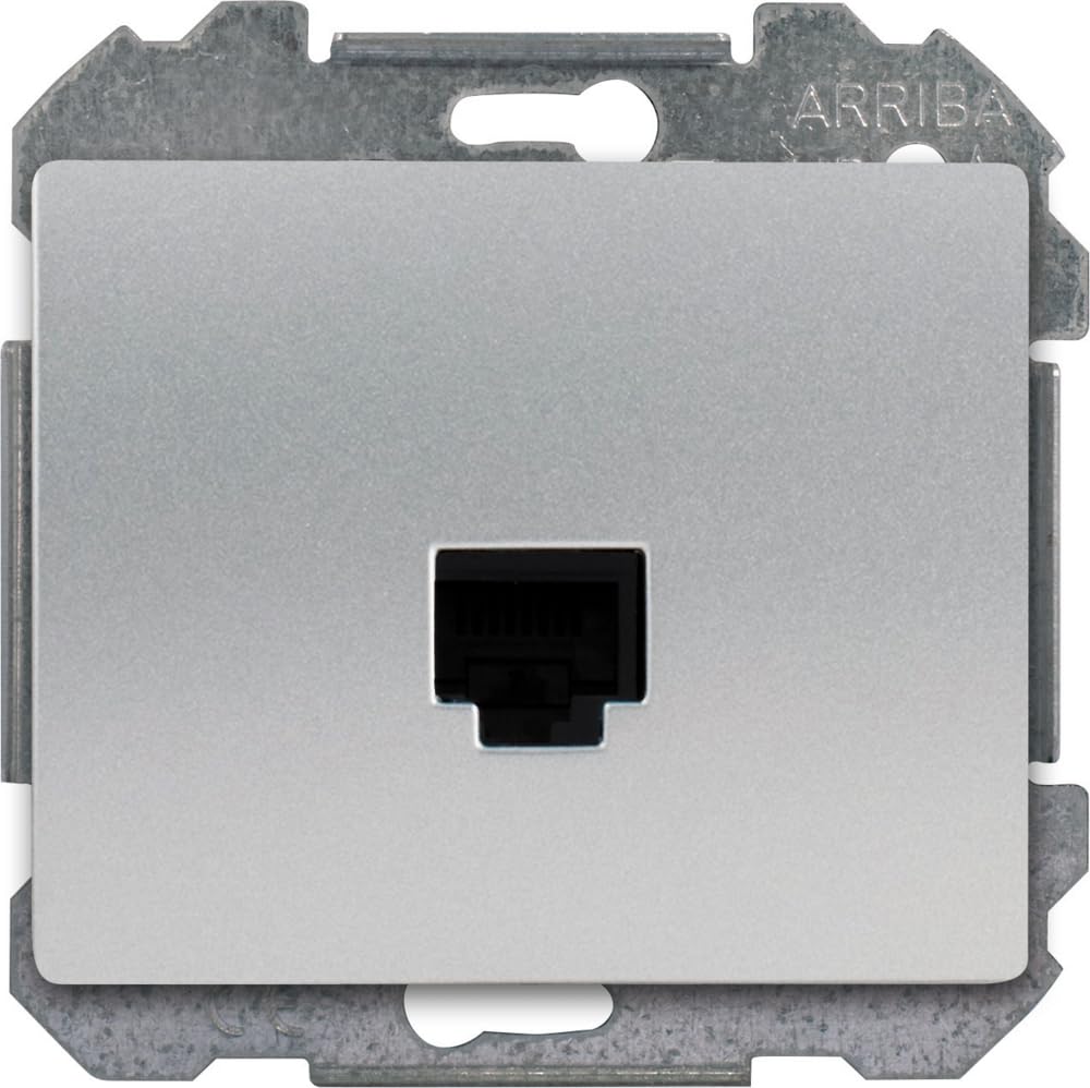 Siemens Delta Iris prise RJ45 alu silver réseau