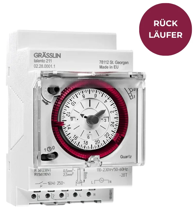 Grasslin talento 211 horloge programmable 2 canaux 230V