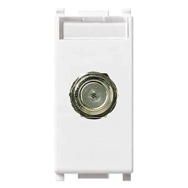 Vimar Plana 14318 prise coaxiale type F 2400 MHz blanc