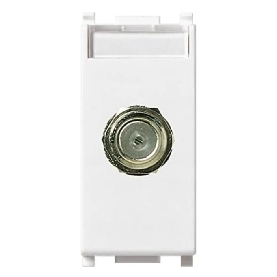 Vimar Plana 14318 prise coaxiale type F 2400 MHz blanc