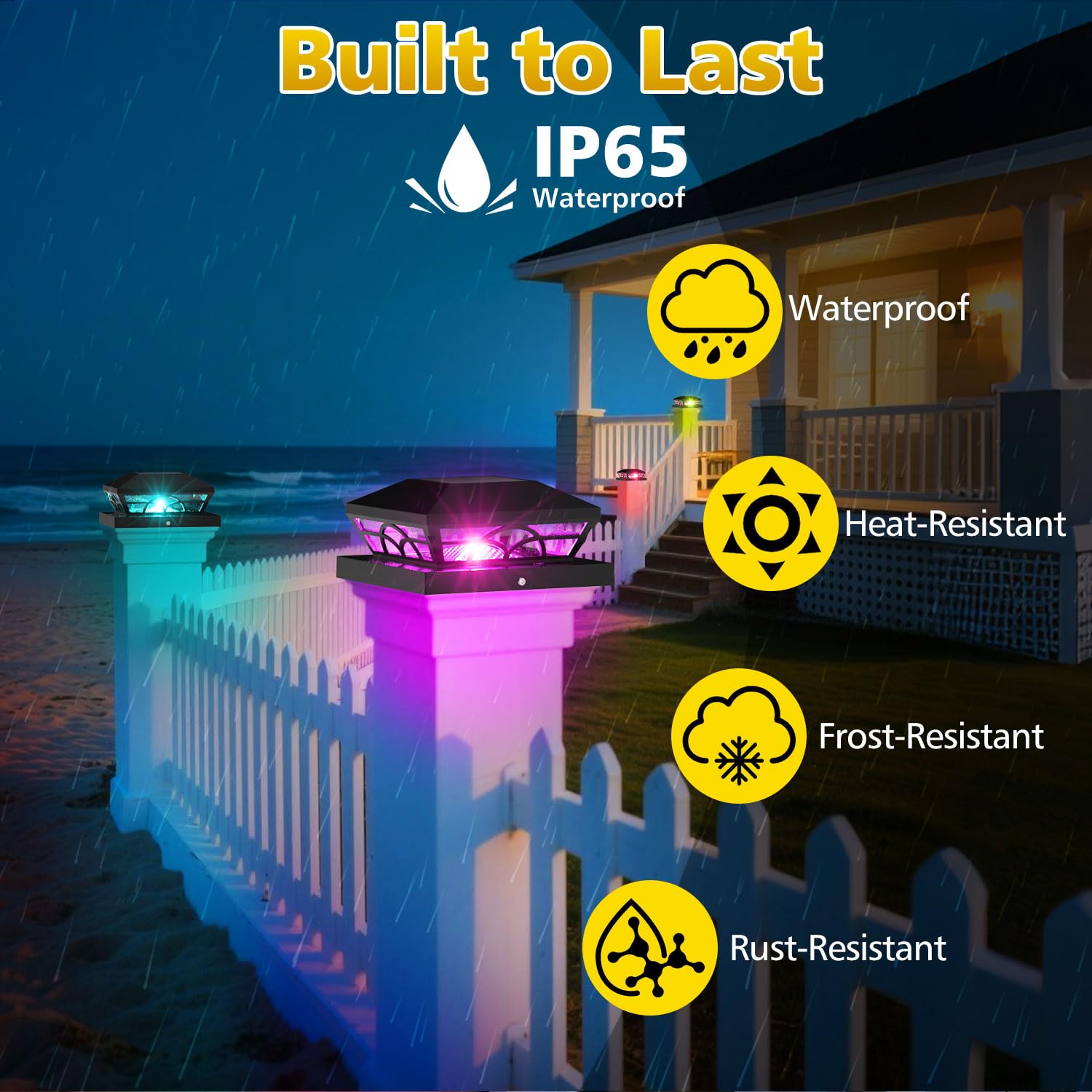 T-Sun Wall Lights RGB lampe solaire murale lot de 6 8 couleurs