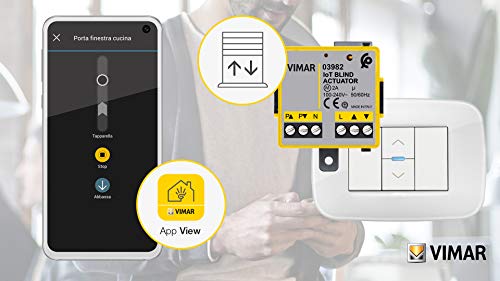 Vimar 03982 actionneur store connecté Wi-Fi Zigbee encastré
