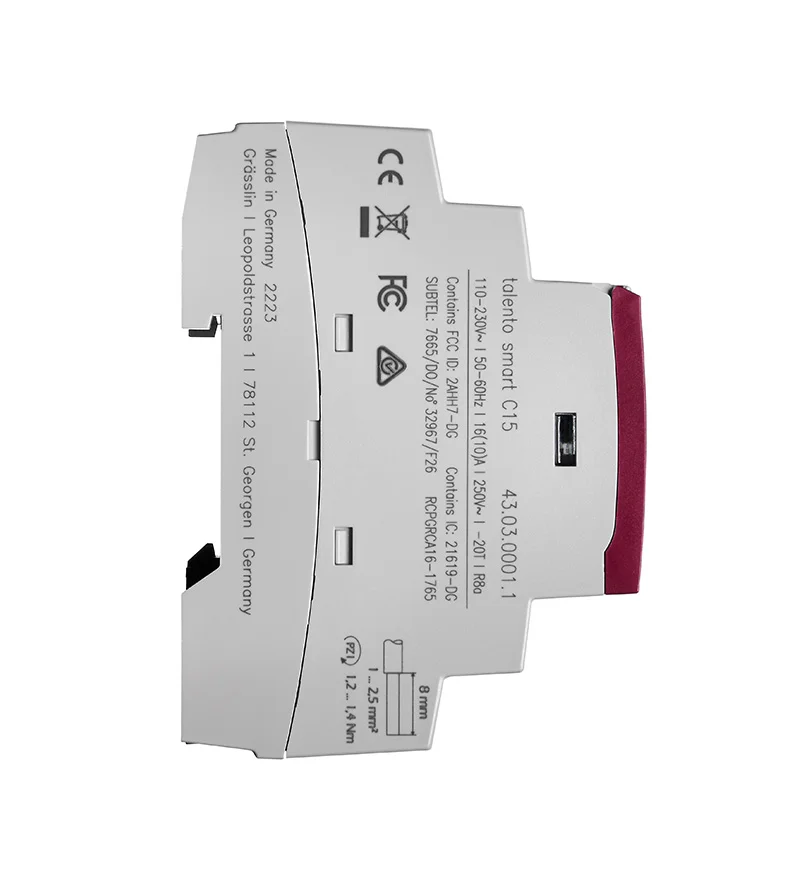 Grasslin talento smart C15 horloge programmable 1 canal rail DIN