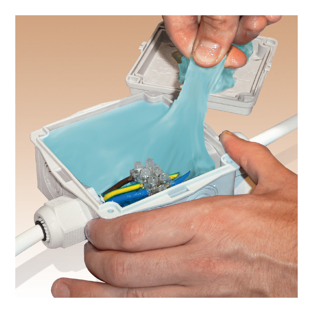 Raytech Fillers Techno GelGum gel isolant bicomposant 1 kV