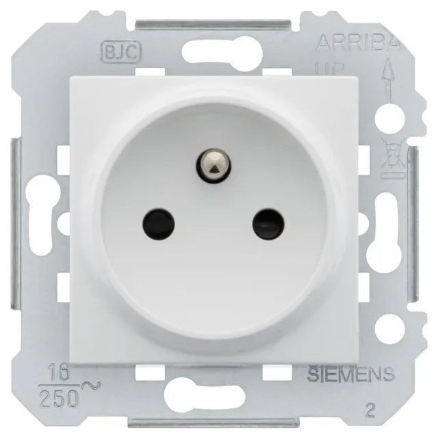 Siemens Delta Viva prise 2P+T blanc 16A