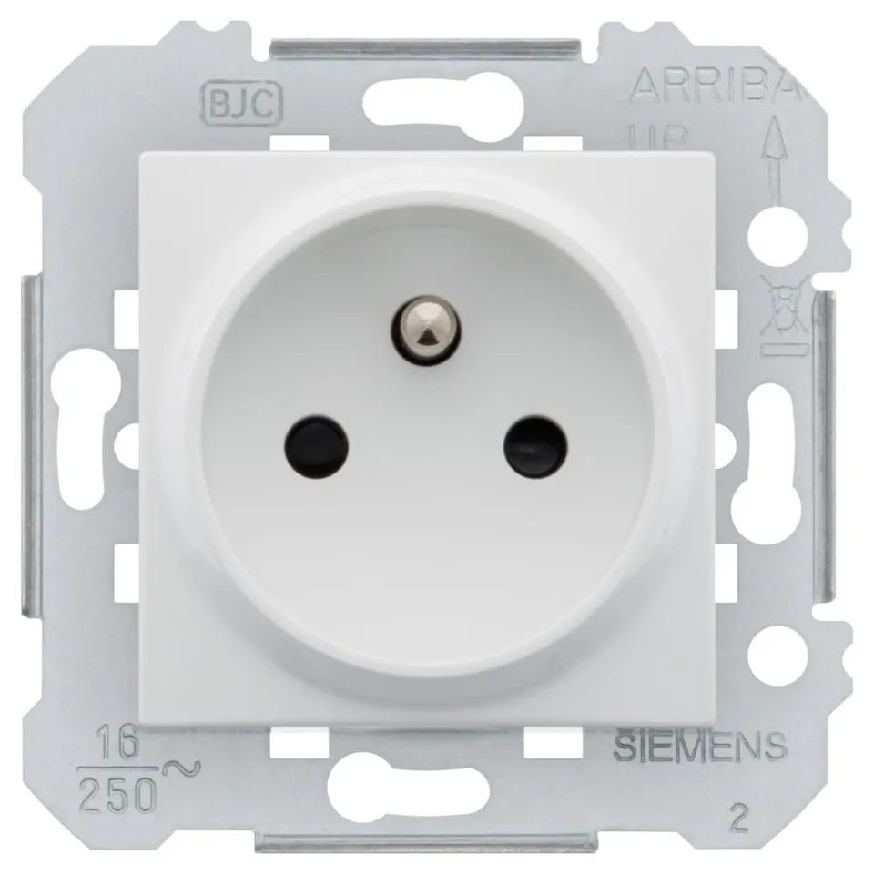 Siemens Delta Viva prise 2P+T blanc 16A