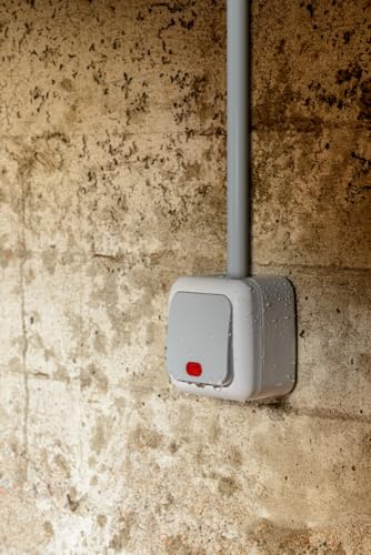 Siemens IP54 interrupteur étanche va-et-vient à voyant gris
