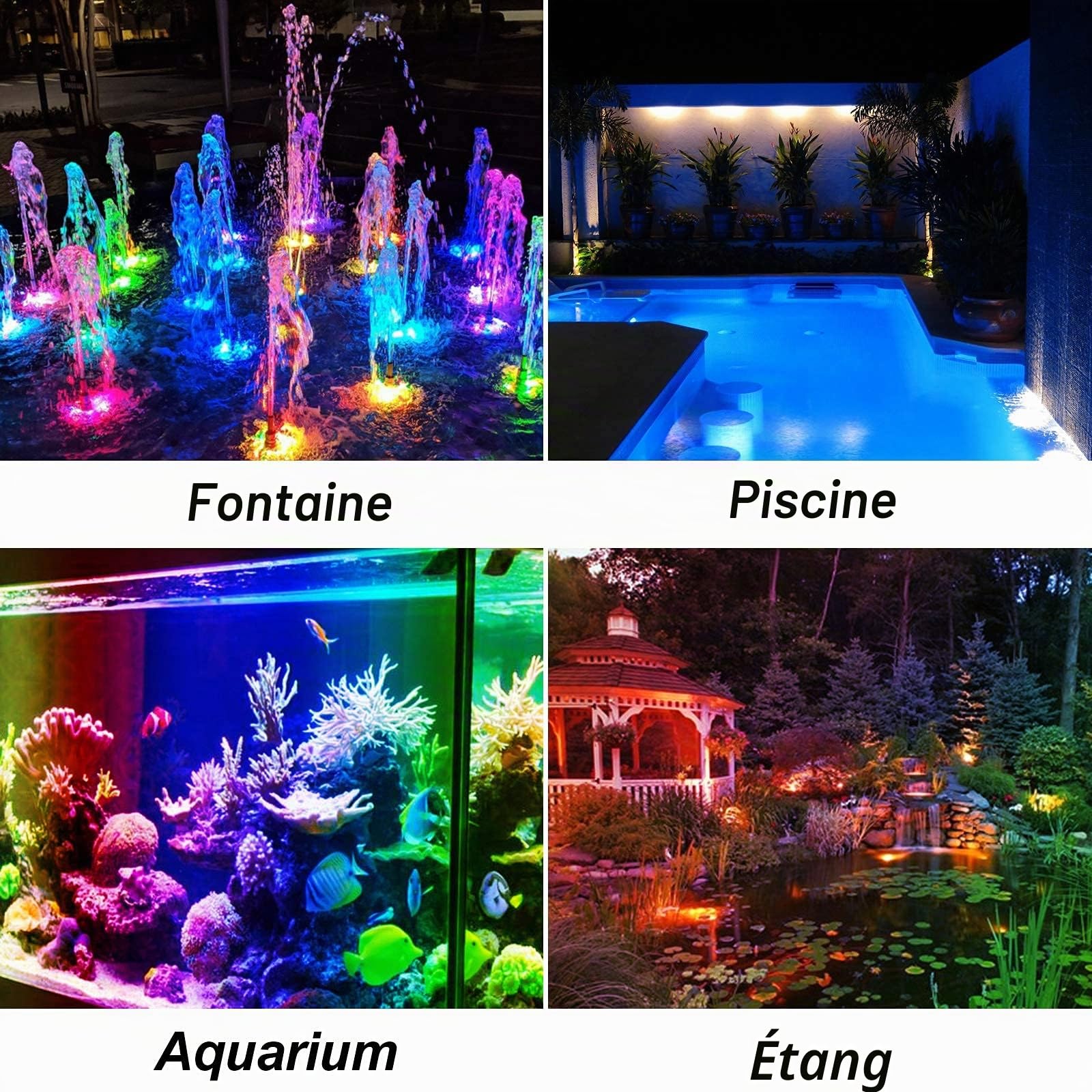T-Sun Pond Lights lampe bassin solaire RGB lot 5 IP68