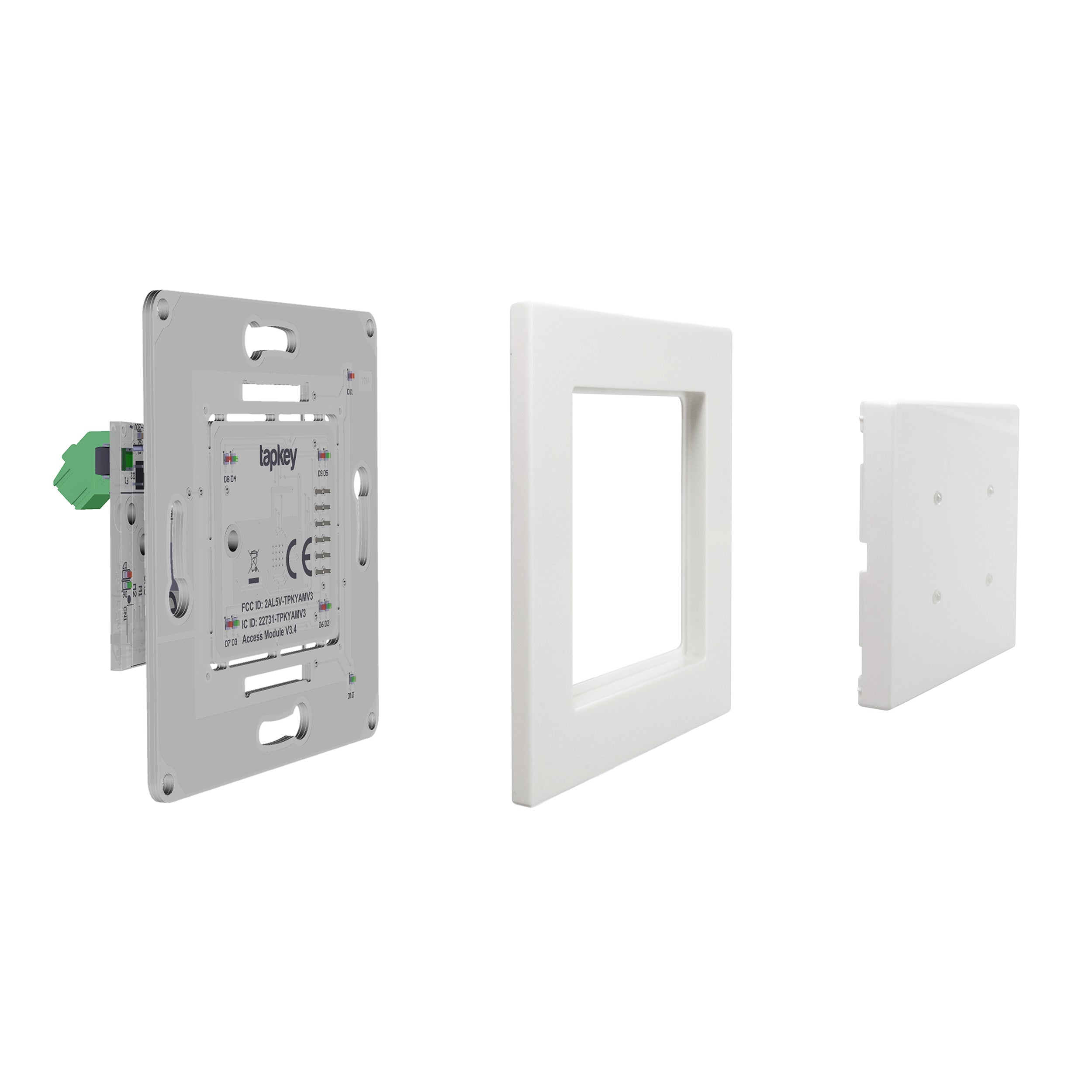 Tapkey Smart Reader lecteur mural translucide entrée garage
