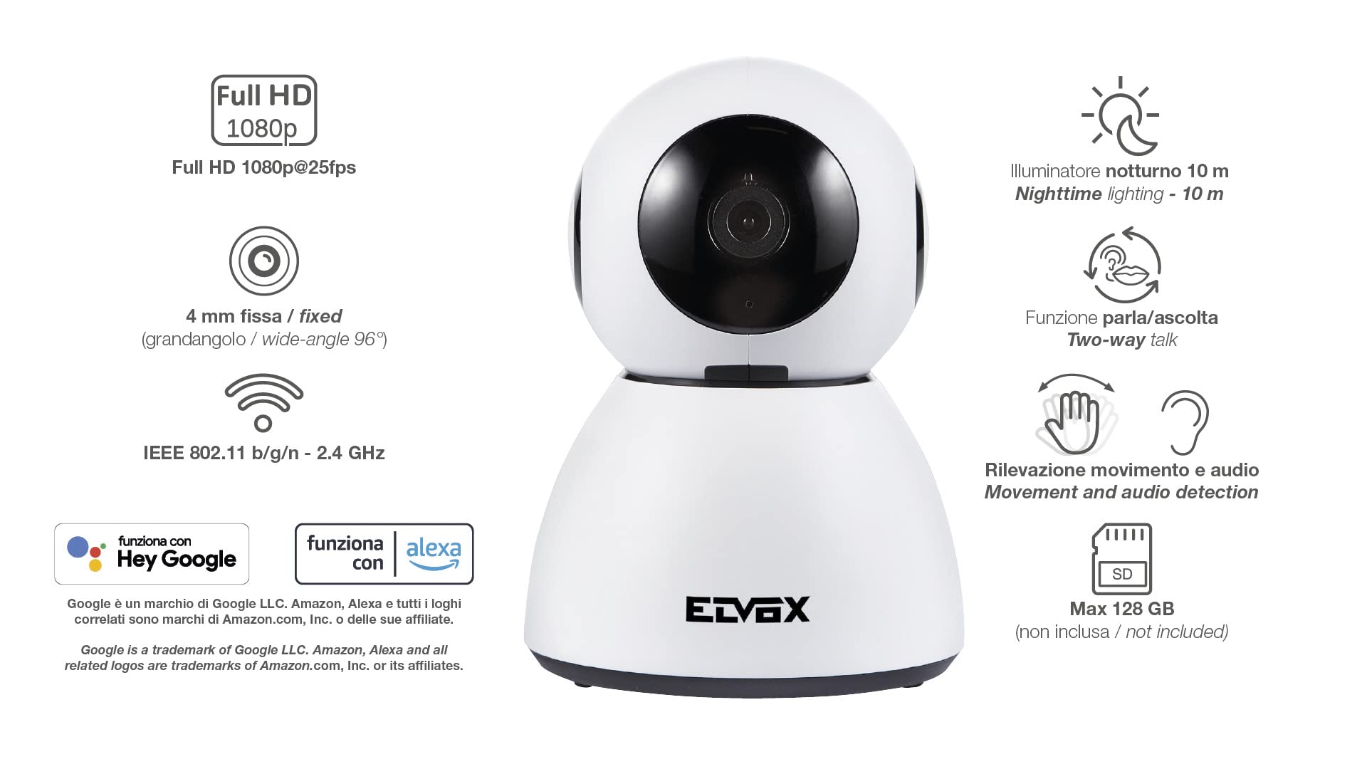Vimar 46239.040A caméra IP WiFi 3Mpx intérieur