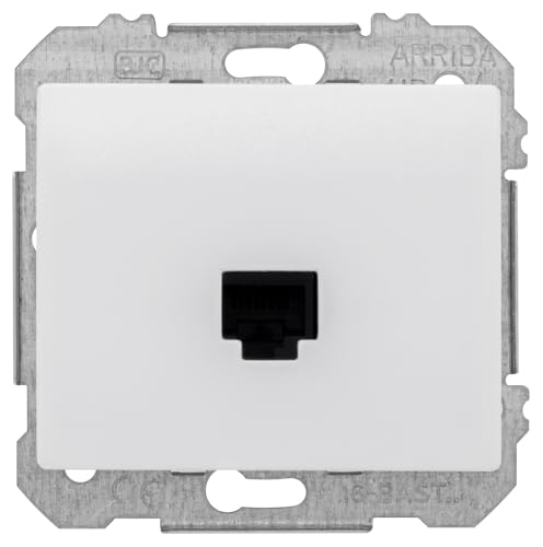 Siemens Delta Iris prise RJ45 blanc encastrée