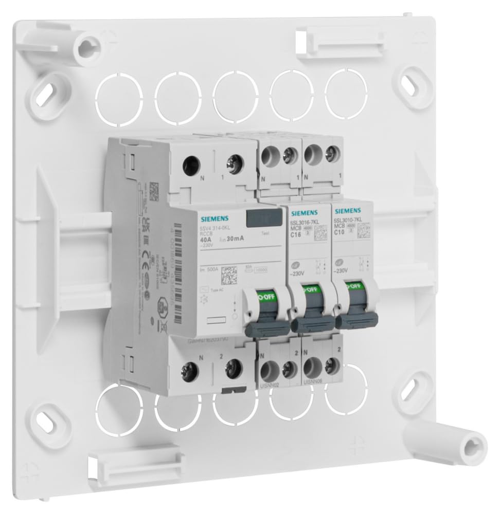 Siemens Tableautin pré-équipé 40A 30mA 10A+16A