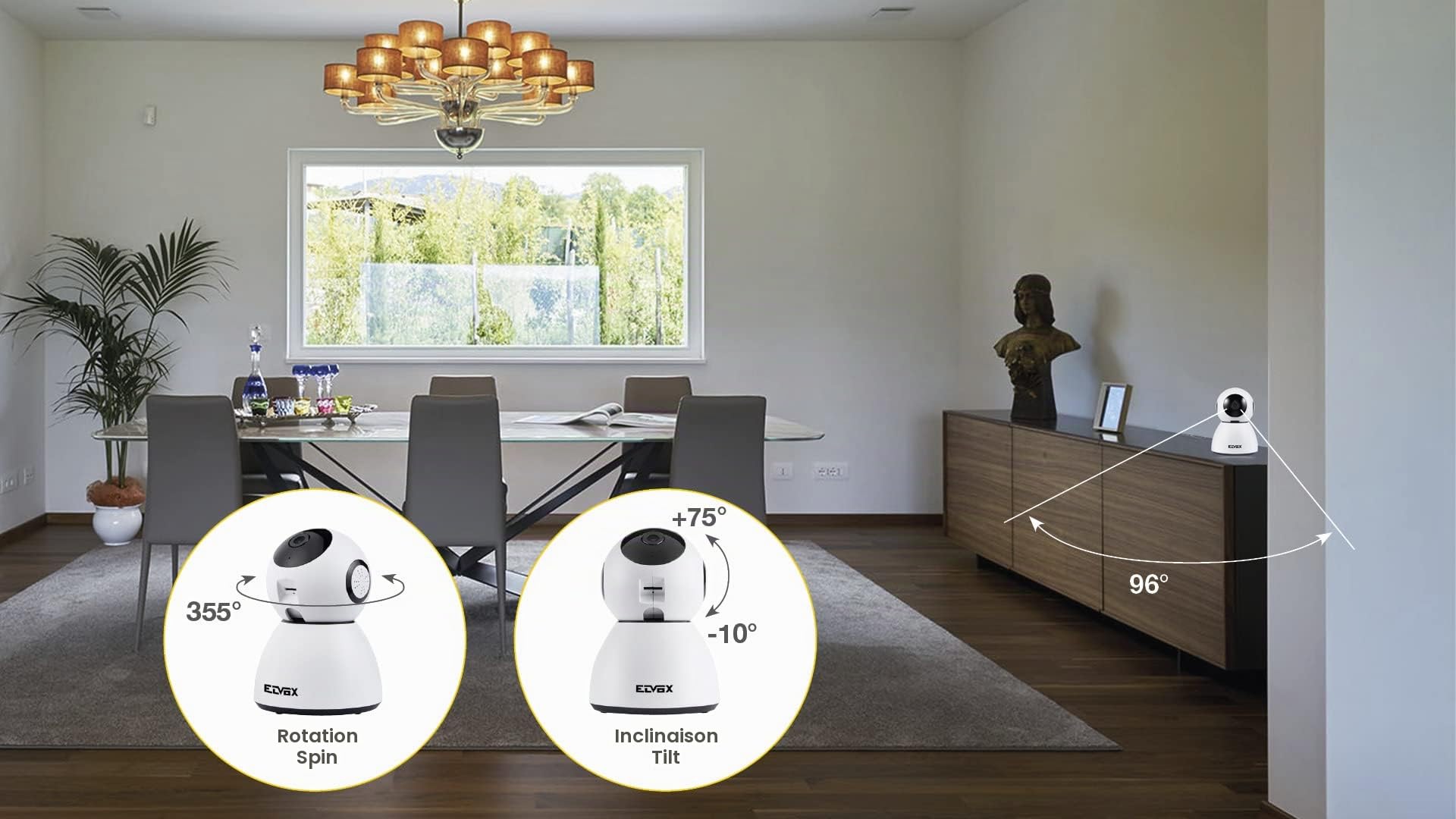 Vimar 46239.040A caméra IP WiFi 3Mpx intérieur