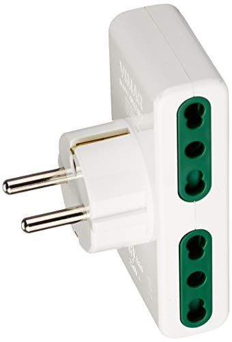 Vimar Sicury RI.01166B adaptateur multiple blanc 4 sorties 16A