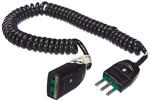 Vimar 0P32347 rallonge spirale 3m 3G0,75 noire 10A