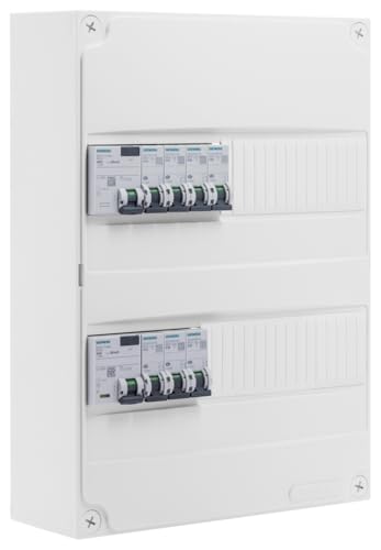 Siemens Tableau Pré-équipé 2 Rangées 26 Modules 7 disjoncteurs