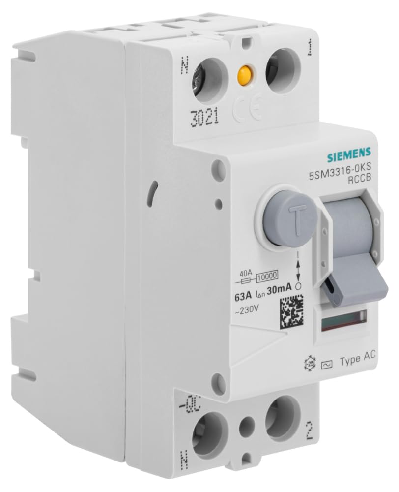 Siemens Sentron interrupteur différentiel 63A 30mA AC