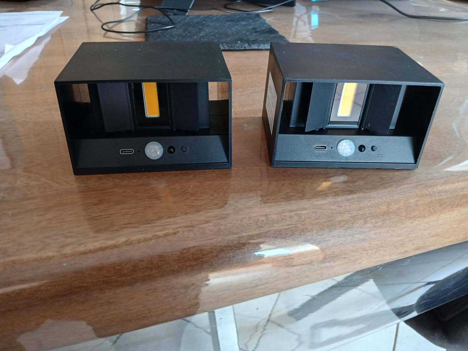 T-Sun Wall Lights applique murale LED 3000K noir lot 2