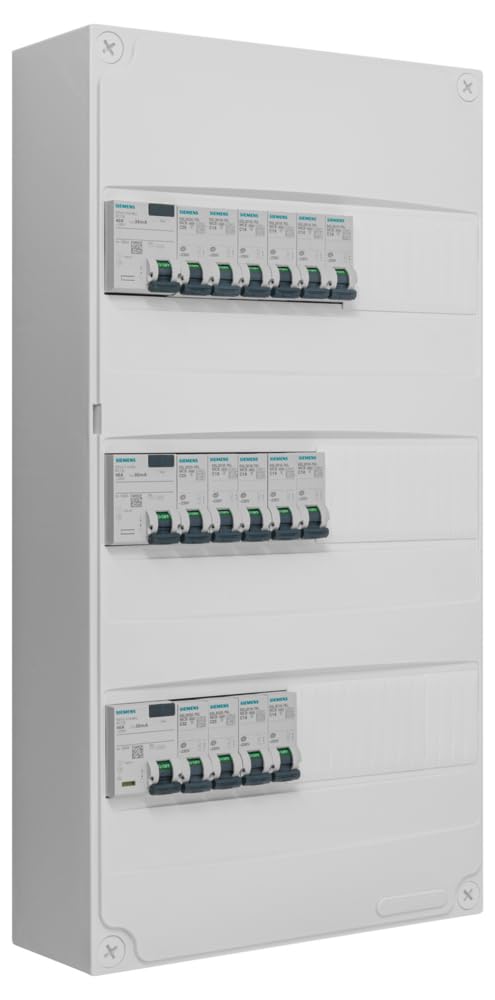Siemens tableau 3 rangées pré-équipé 3x40A 16 disj.