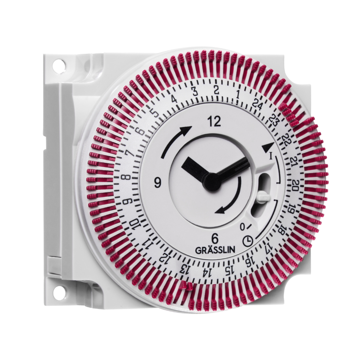 Grasslin FM/1 QRTuZH interrupteur horaire analogique quartz