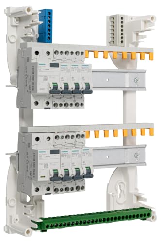 Siemens Tableau 2 rangées pré-équipé 2ID 40A 6 disjoncteurs
