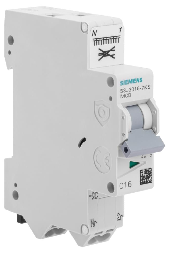 Siemens Sentron disjoncteur Ph+N 16A auto courbe C 1 module