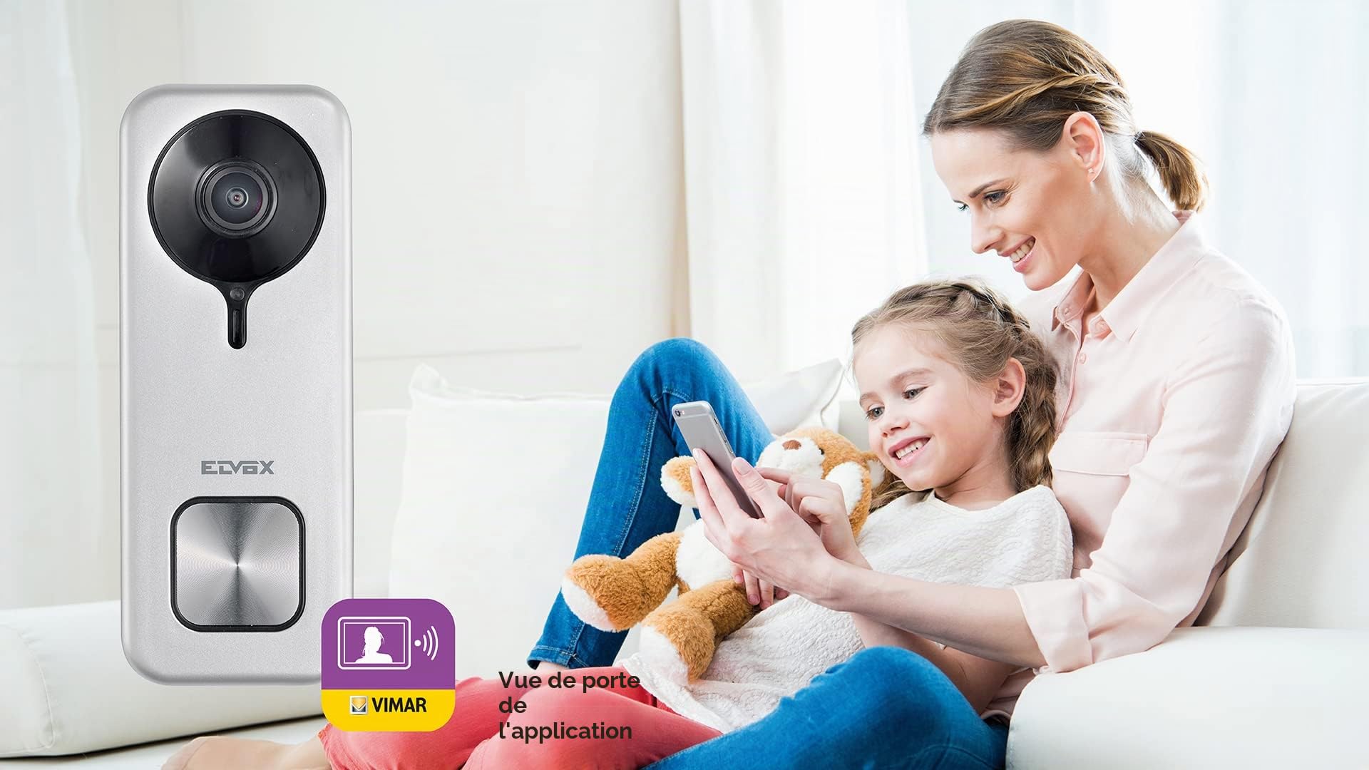 Vimar K40960 kit portier vidéo WiFi gris + SD 8 Go