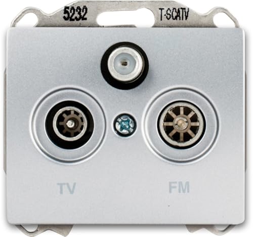 Siemens Delta Iris prise TV/FM/SAT alu silver