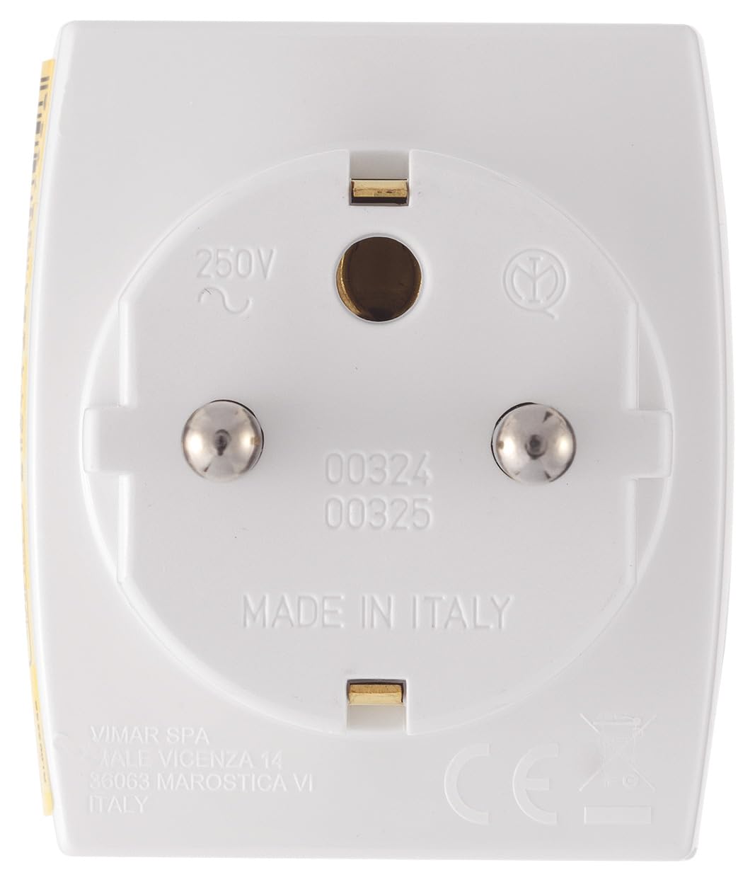 Vimar RI.00325B adaptateur multiple SICURY 16A blanc