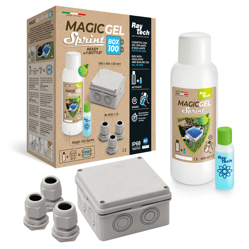 Raytech Magic Gel Sprint gel isolant électrique prise rapide