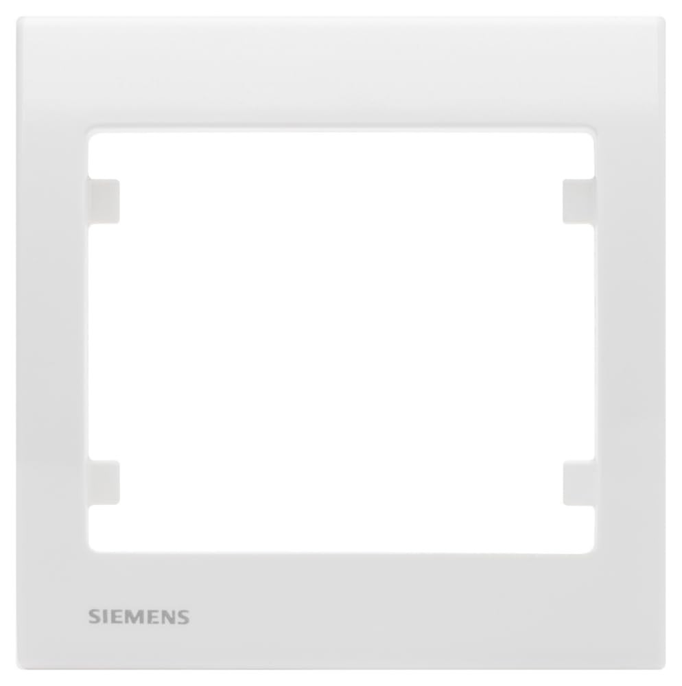 Siemens Delta Iris plaque simple blanche 1 poste