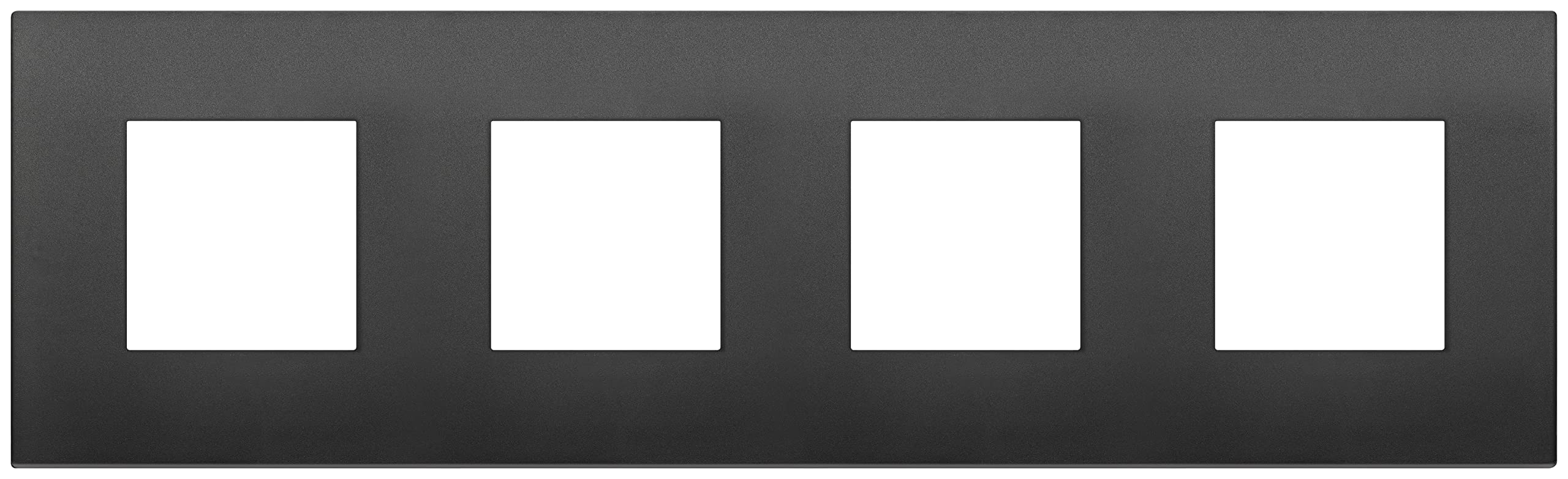 Vimar Arké 19653.16 plaque 3 modules aluminium lave