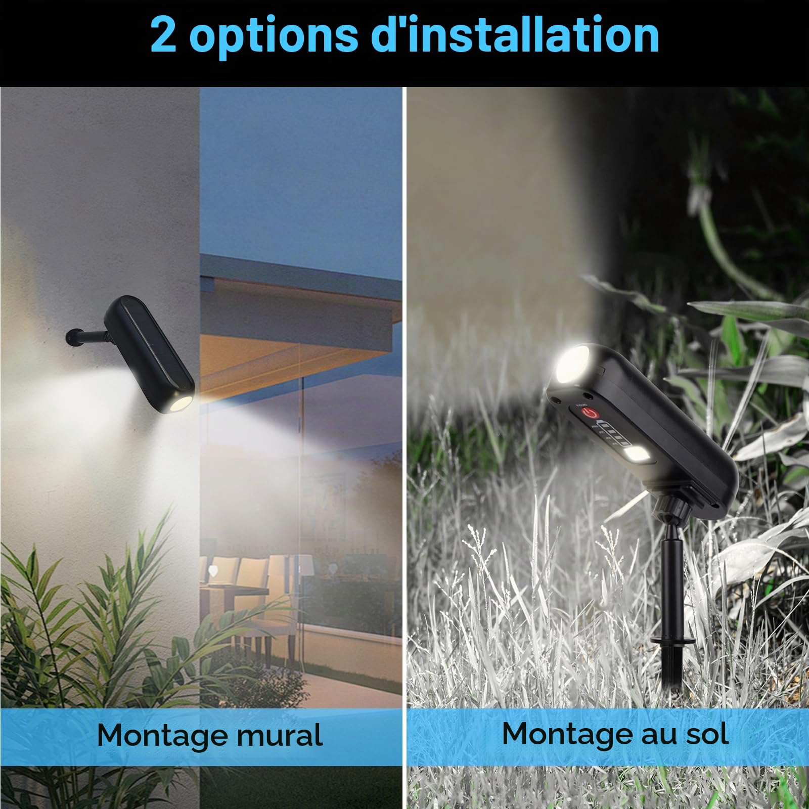 T-Sun Spot Lights 6000K spot solaire extérieur lot de 4 IP65
