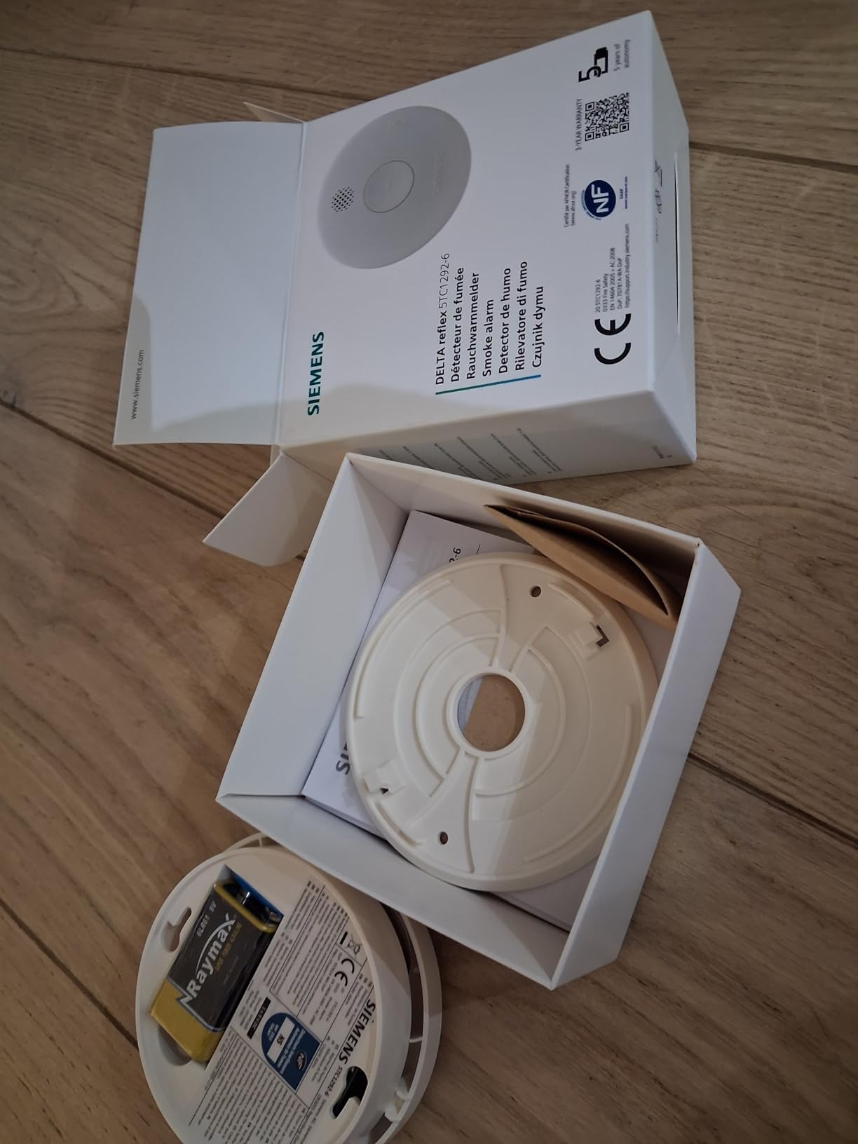 Siemens Delta Reflex 5TC1292-6 détecteur de fumée NF 5 ans