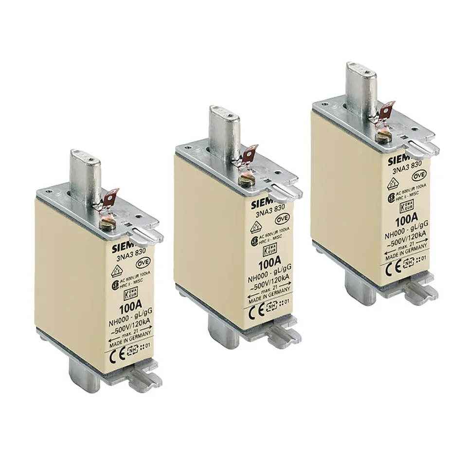 Siemens Sentron fusible NH000 50A lot de 3 cartouches