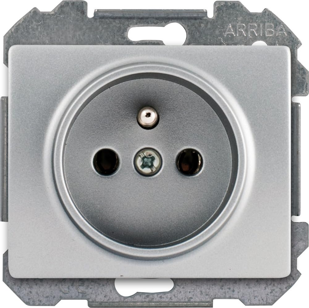 Siemens Delta Iris prise 2P+T alu silver éclipse enfant